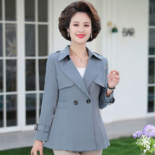 Load image into Gallery viewer, Jacket blouse middle-aged large size short windbreaker
