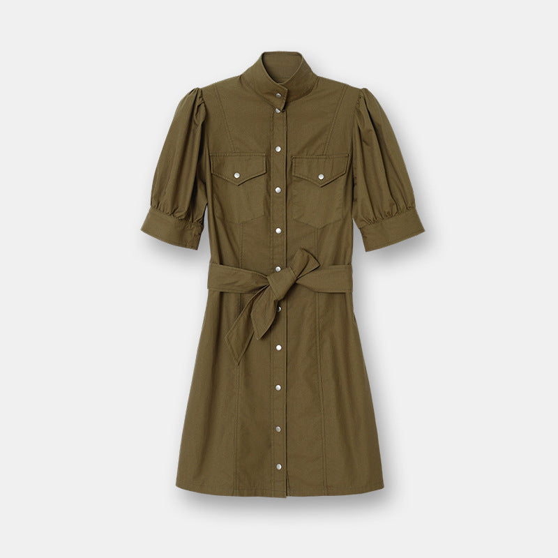 Short-sleeved dress ethnic wind long skirt wholesale